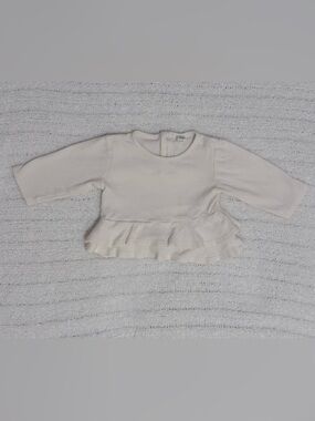 Colored Organics Ruffle Hem Top